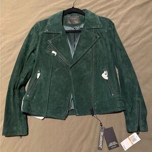 Green Suede Women's Jacket